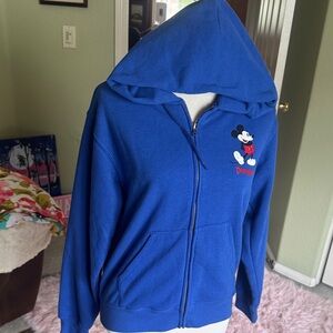 NWT Disney Royal Blue Mickey Mouse Hooded Jacket